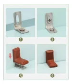 Soportes De Ángulo En Forma De L De Plástico - Imagen 4