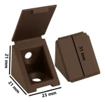 Soporte Escuadra Triangular Plastica Pack 100u - Imagen 3