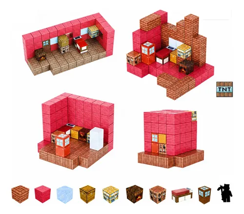 D_600875-MLC111878565314_062026-O.webp Juego Construcción Bloque Magnetico 3d 80pcs Niños Minecraft - Imagen 1