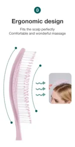 Cepillo Mr-green Anti Frizz Desenredante Para Secado Rapido - Imagen 4