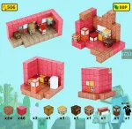 Juego Construcción Bloque Magnetico 3d 80pcs Niños Minecraft - Imagen 3