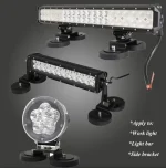 Soporte Magnético Base Doble Para Luces Led Multiuso - Imagen 4