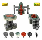 Juego Construcción Bloque Magnetico 3d 64pcs Niños Minecraft - Imagen 8