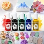 Pigmento Resina Ecológica En Polvo, Yeso, 5 Colores Solidos