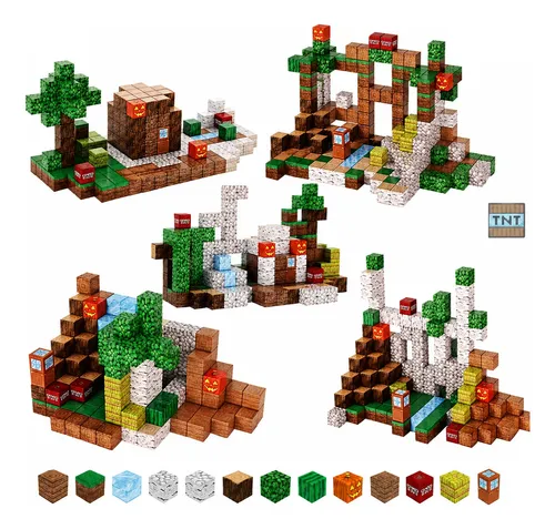 D_727421-MLC112993457331_062026-O.webp Juego Bloque Magnetico Contruccion 192pcs Niños Minecraft - Imagen 1
