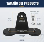 Base Soporte Para Barra Luz Led Base Magnética 1p - Imagen 5