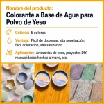 Pigmento Amarillo Para Resina Ecológica En Polvo, Yeso, 10ml - Imagen 2