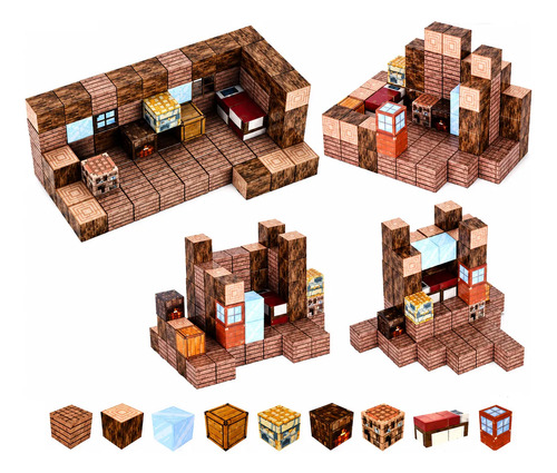 D_785218-MLC111963433094_062026-O.jpg Set Minecraft 80 Piezas Construcción Magnetico 3d Niños - Imagen 1
