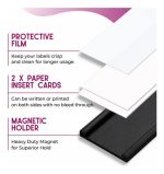 100 Etiqueta Magnética Soporte Credencial 2.5x5cm+200 Papel - Imagen 3