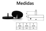 Soporte Magnético Con Caucho Hilo 14 Multiuso Antirayas 2u - Imagen 6