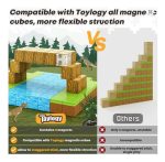 Juego Construcción Bloque Magnetico 3d 64pcs Niños Minecraft - Imagen 6