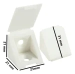 Soporte Escuadra Triangular Plástica Para Mueble Pack 50un - Imagen 2
