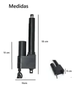 Actuador Lineal 5000n Fuerza Dc12v Extensión 30cm, Elevador - Imagen 3