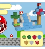 Juguete Bloques Magneticos 118 Pcs Mario Bross Base Aerea