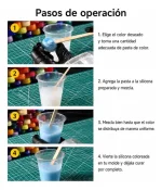 Pigmento Para Siliconas En Pasta Color Blanco 5g - Imagen 3