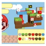 Juego Bloques Magneticos Construccion 100pcs Mario Bross
