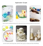 Silicona Caucho Moldes Epóxico Jabón Figuras 1kg Visc. Med. - Imagen 6