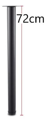 Patas Mueble Mesa Escritorio 1un 72cm Negra - Imagen 2