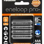 Pila Panasonic Recargable Eneloop Pro Aaa 4 Unidades 950 Mah