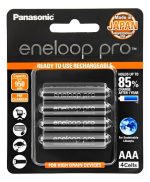 Pila Panasonic Recargable Eneloop Pro Aaa 4 Unidades 950 Mah