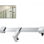 Barra Soporte Triple Para Mampara Vidrio Baño Shower 4pcs