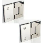 Bisagra Puerta Shower Vidrio 8 A 12m Vidrio A Vidrio 2un