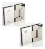 Bisagra Puerta Shower Vidrio 8 A 12m Vidrio A Vidrio 2un