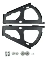 Bisagras Zapatero 2par Para Mueble De 1 Fila Negro - Imagen 2