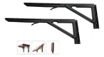 Bisagras Escuadra Soporte Estante Repisa Plegable 50cm 1par