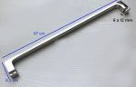Tirador Asa Mampara Vidrio 6 A 12mm Oficina 44cm Ac Inox 304 - Imagen 5