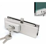 Cerradura Para Puerta De Vidrio De 8 A 12mm 1pcs Bruñido