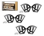 Bisagras Zapatero Para Mueble 3 Par Negro 3 Filas Zapato