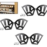 Bisagras Zapatero Para Mueble 3 Par Negro 3 Filas Zapato