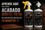 Sistema Para Oxidar Metal Patinox Efecto Pátina 2pasos 0,25l - Imagen 5