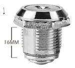 Cerradura Chapa Casillero Guantera Puerta 16mm Max 1un - Imagen 3