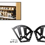 Par Bisagras Para Mueble Cajones 3filas De Zapato Negro 2u