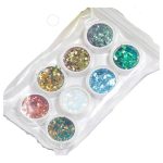 Glitter Para Resina Uv 8 Colores Nácar Aros Llaveros