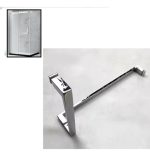 Tirador Manilla En L Mampara Vidrio 6a12mm Acero Inox 304