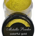 Pigmento En Polvo Para Resina Vela, Etc. 20 Ml Colorful Gold