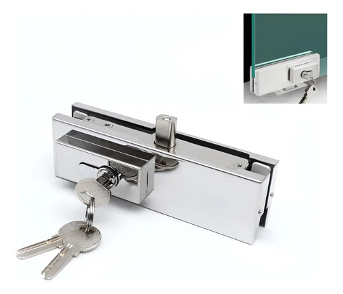 D_805040-MLC95113196379_102025-O.jpg Cerradura Para Puerta De Vidrio 8 A 12mm 1pcs - Imagen 1