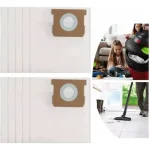 10 Bolsas Papel Para Karcher Mod Wd1 Mv1 Húmeda Y Seca