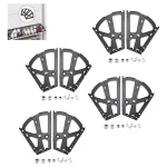 Bisagras Mueble Para Zapatero 2 Filas 4 Par Negro Acero 8 U