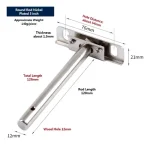 Soporte Oculto Repisa Flotante 12,5cm 4 Piezas Inox - Imagen 2