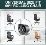 10 Ruedas Para Silla Escritorio Gamer Tipo Roller Gira 360° - Imagen 2