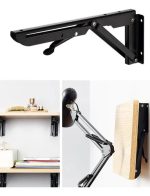 Bisagras Escuadra Soporte Estante Repisa Plegable 50cm 1par - Imagen 2