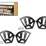 4 piezas Bisagras para Cajones mueble De Zapato 3filas Negro