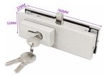 Cerradura Para Puerta De Vidrio De 8 A 12mm 1pcs Bruñido - Imagen 2