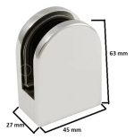 Soporte Separador De Urinario Duchas Shower Panel Vidrio2un - Imagen 2