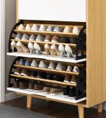 2 Par Bisagras Para Mueble Cajones 3filas De Zapato Negro 4u - Imagen 4