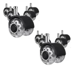 10 Ruedas Para Silla Escritorio Gamer Tipo Roller Gira 360°